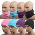 Polar Fleece Neck Warmer, Convertible Headwear - Various Colors